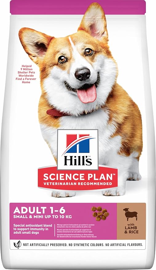Hill's Science Plan Small & Mini Adult Dog Food with Lamb & Rice - 1.5kg