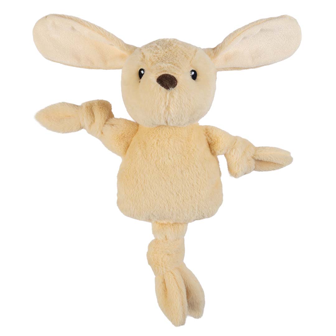 Duvo+ Plush Pawbies Rabbit Crackle Dog Toy 23x11x33cm - Brown