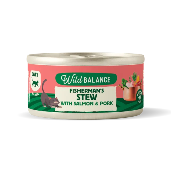 Wild Balance Fishermans Stew with Salmon & Pork Wet Cat Food - 80G