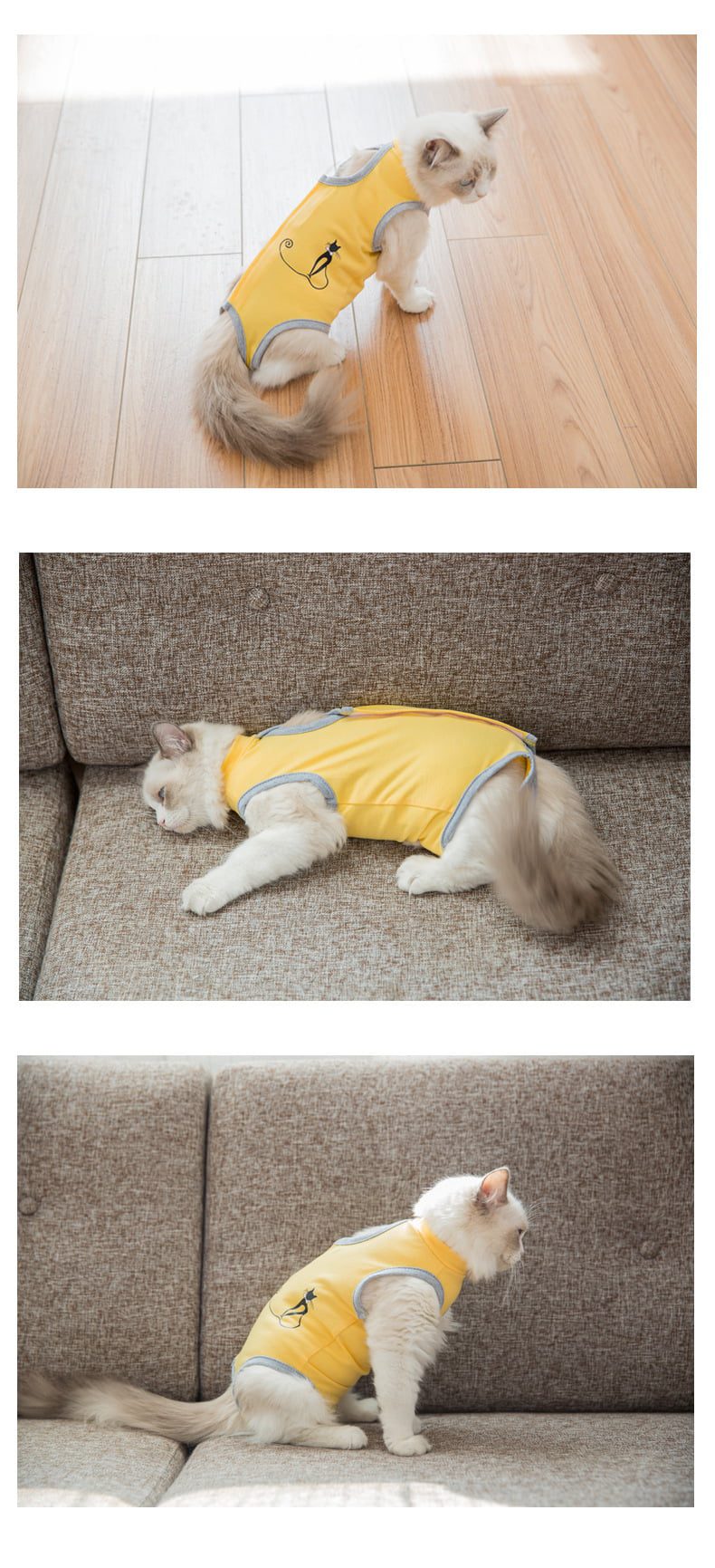 Cozy Paws Cat Surgical Recovery Suit - Large