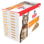 Hill’s Science Plan Adult Wet Cat Food Multipack with Turkey, Chicken Pouches (12x85g)
