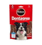 Fedem Dentagree Regular Dental Stix for Dogs –Beef Flavour 80g(8 pcs)