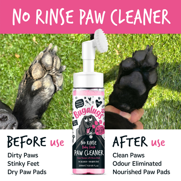Bugalugs Baby Fresh Paw Cleaner No Rinse Foam Shampoo - 200ML