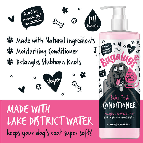 Bugalugs Baby Fresh Dog Conditioner - 500ML