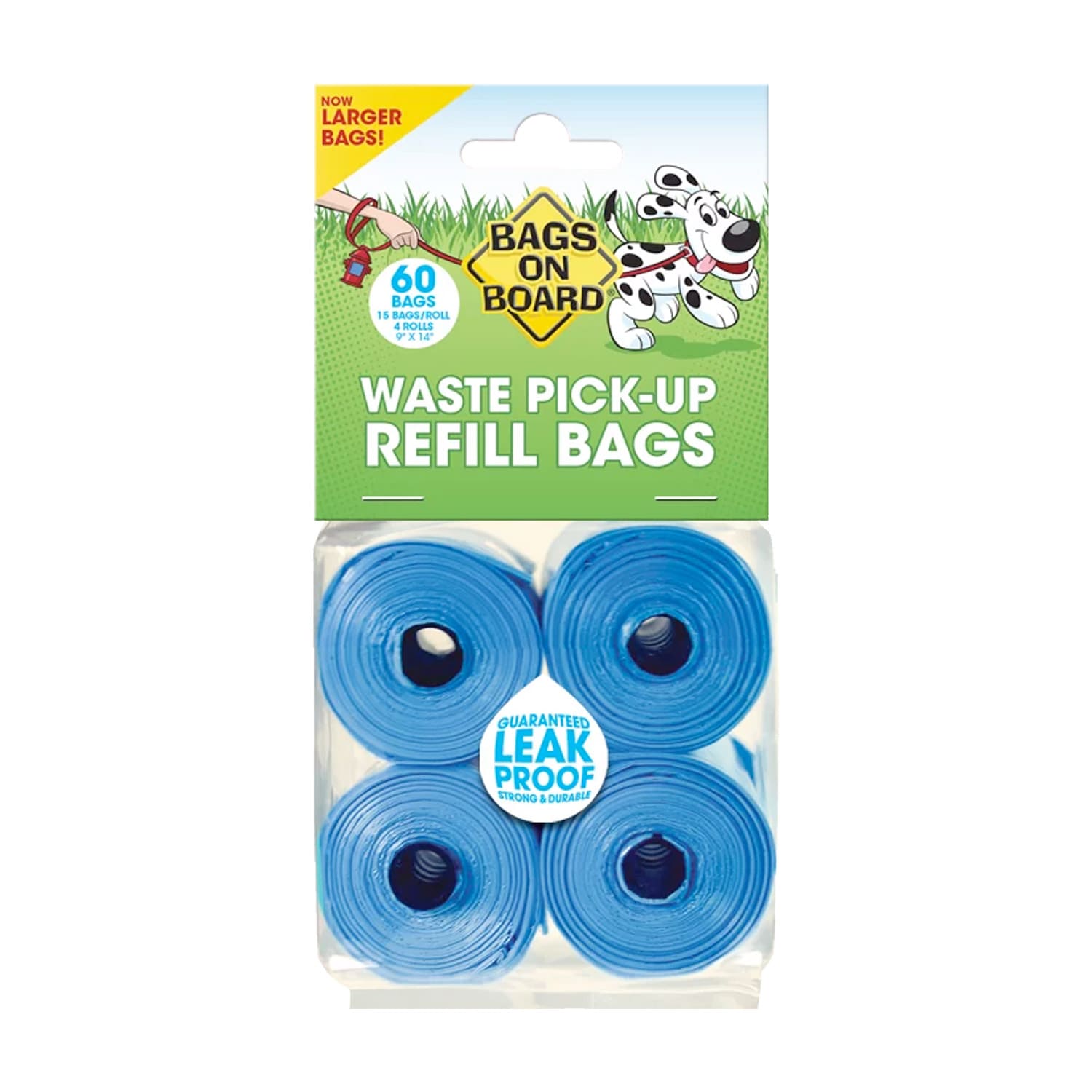 BOB Refill Bags – Blue 60 bags (4×15)