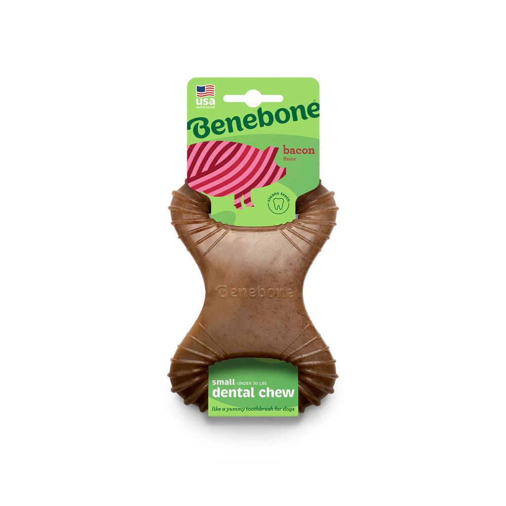 Benebone Dental Dog Chew Toy – Bacon