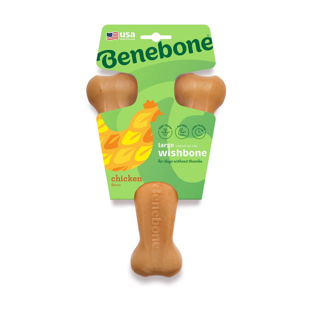 Benebone Wishbone Dog Chew Toy  Chicken