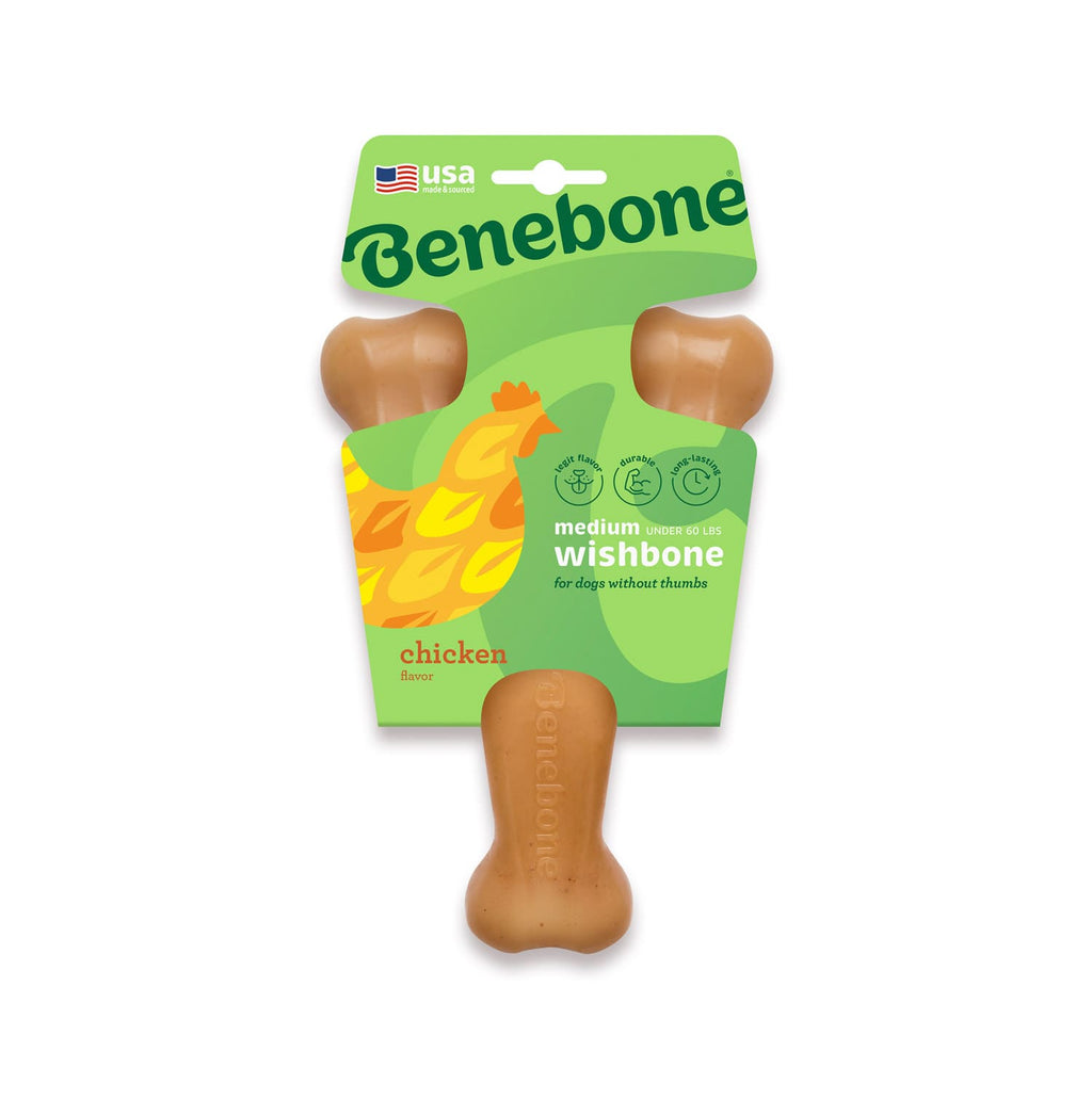 Benebone Wishbone Dog Chew Toy  Chicken