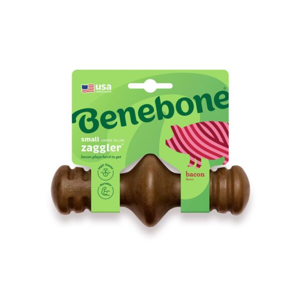 Benebone Zaggler Dog Chew Toy – Bacon