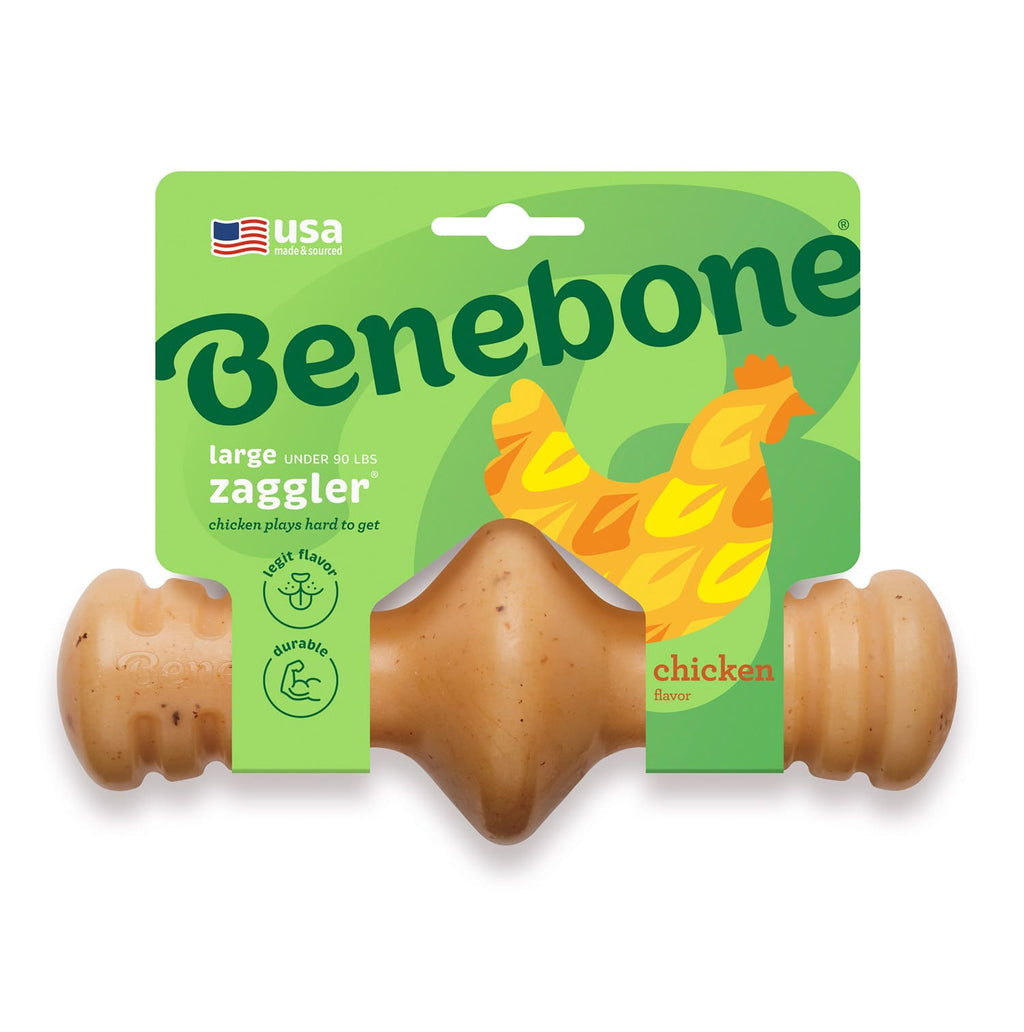 Benebone Zaggler Dog Chew Toy  Chicken