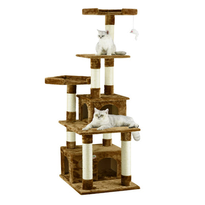Go Pet Club 67-Inch Cat Tree Condo – Dual Condos & Sisal Posts