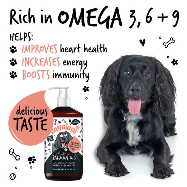 Bugalugs Scottish Salmon Oil For Dogs & Cats 500ml