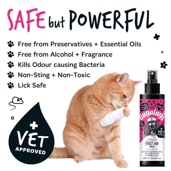 Bugalugs Antiseptic First Aid Spray for Pets - 200ML