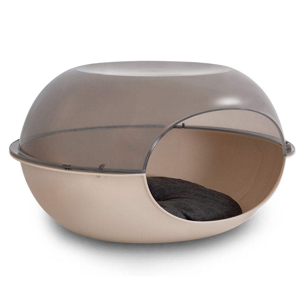 Kennel for Cats – Cuccia Luna Fume — tan
