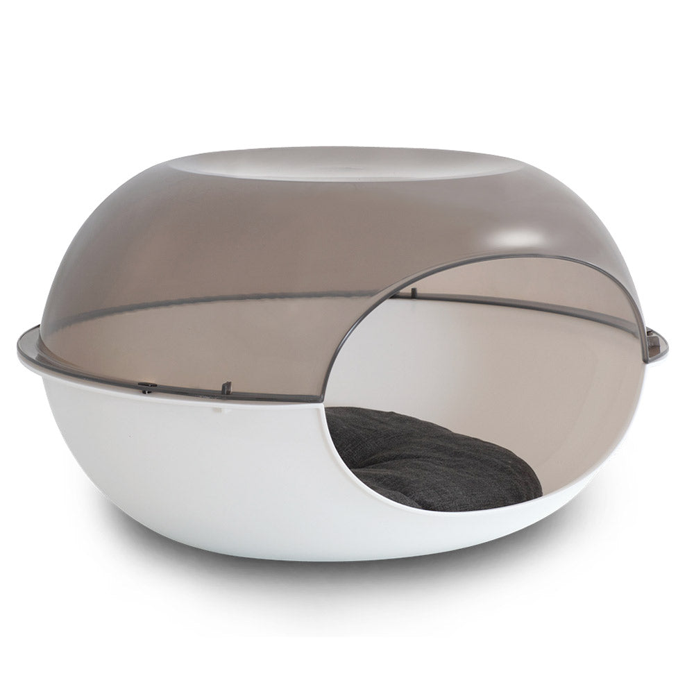 Kennel for Cats – Cuccia Luna Fume — white