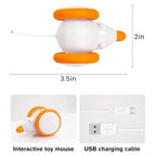 Cozy Paws Interactive Cat Toy with LED Light and USB Rechargeable