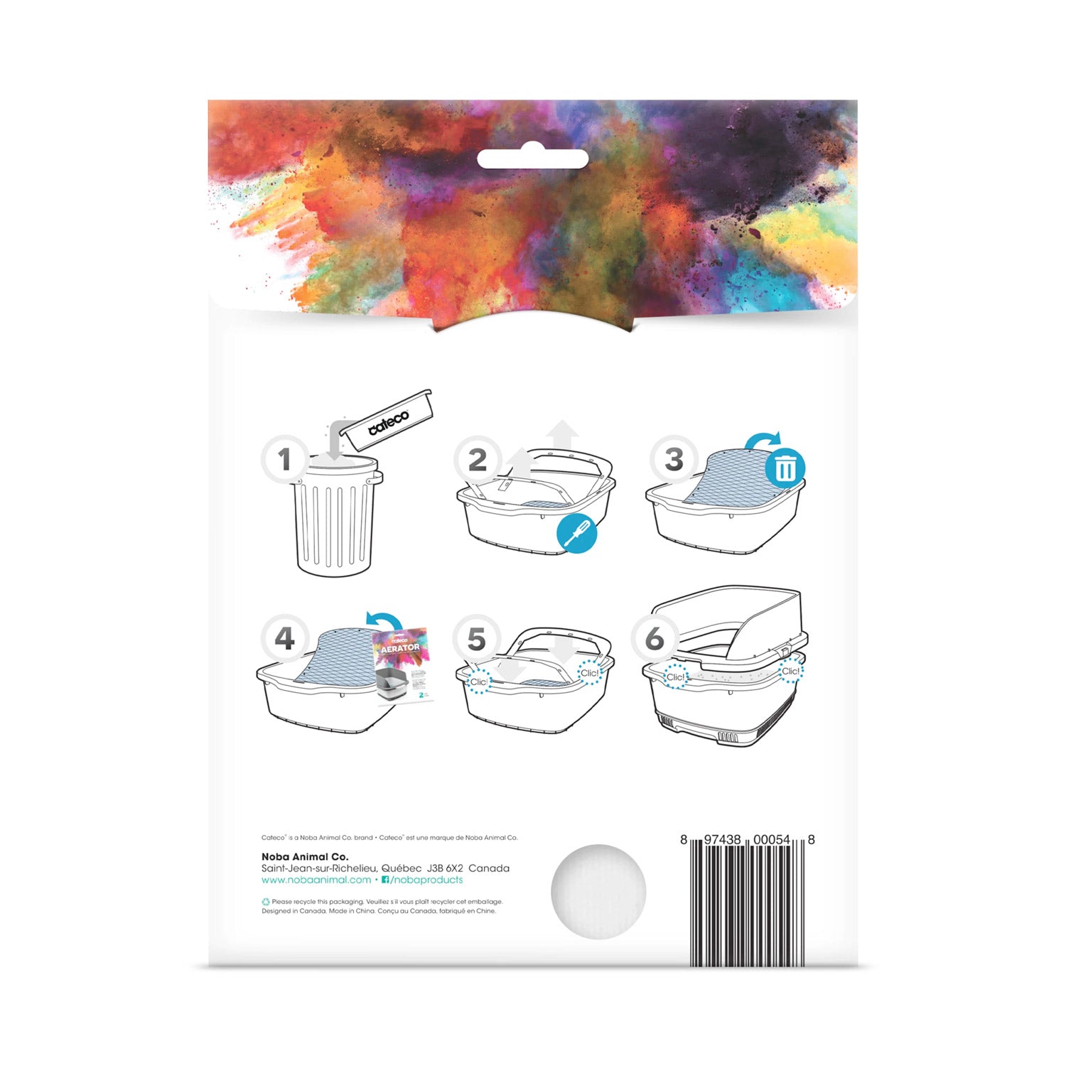 Cateco Aerator Replacement Mesh Pack for Cat Litter Box – Pack of 2
