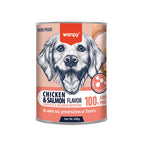Wanpy Complete Pâté Canned Food for Dogs (Chicken & Salmon) – 400g