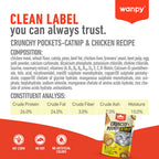 WANPY Crunchy Pocket Catnip & Chicken Recipe