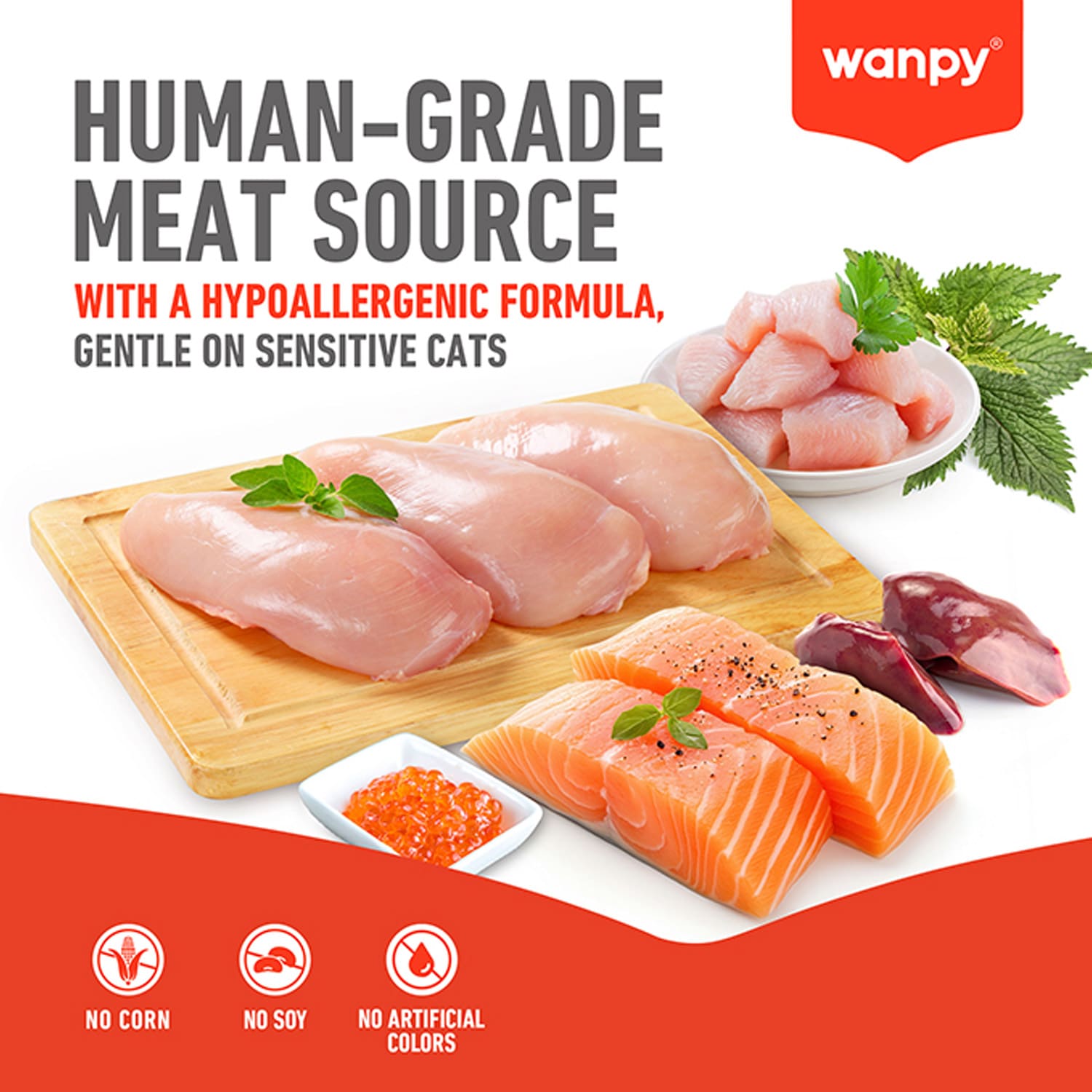 WANPY Crunchy Pocket Salmon & Roe Recipe