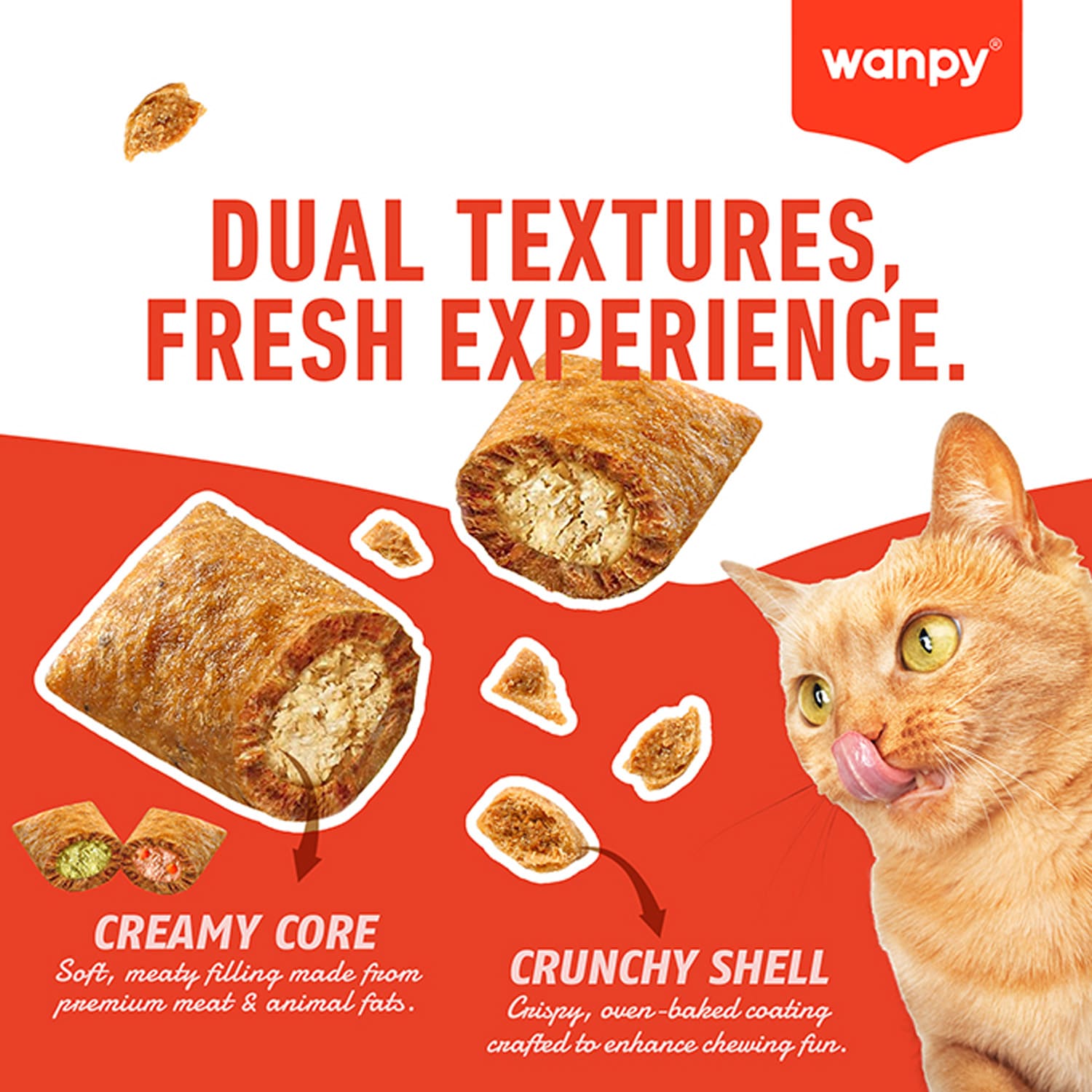 WANPY Crunchy Pocket Salmon & Roe Recipe