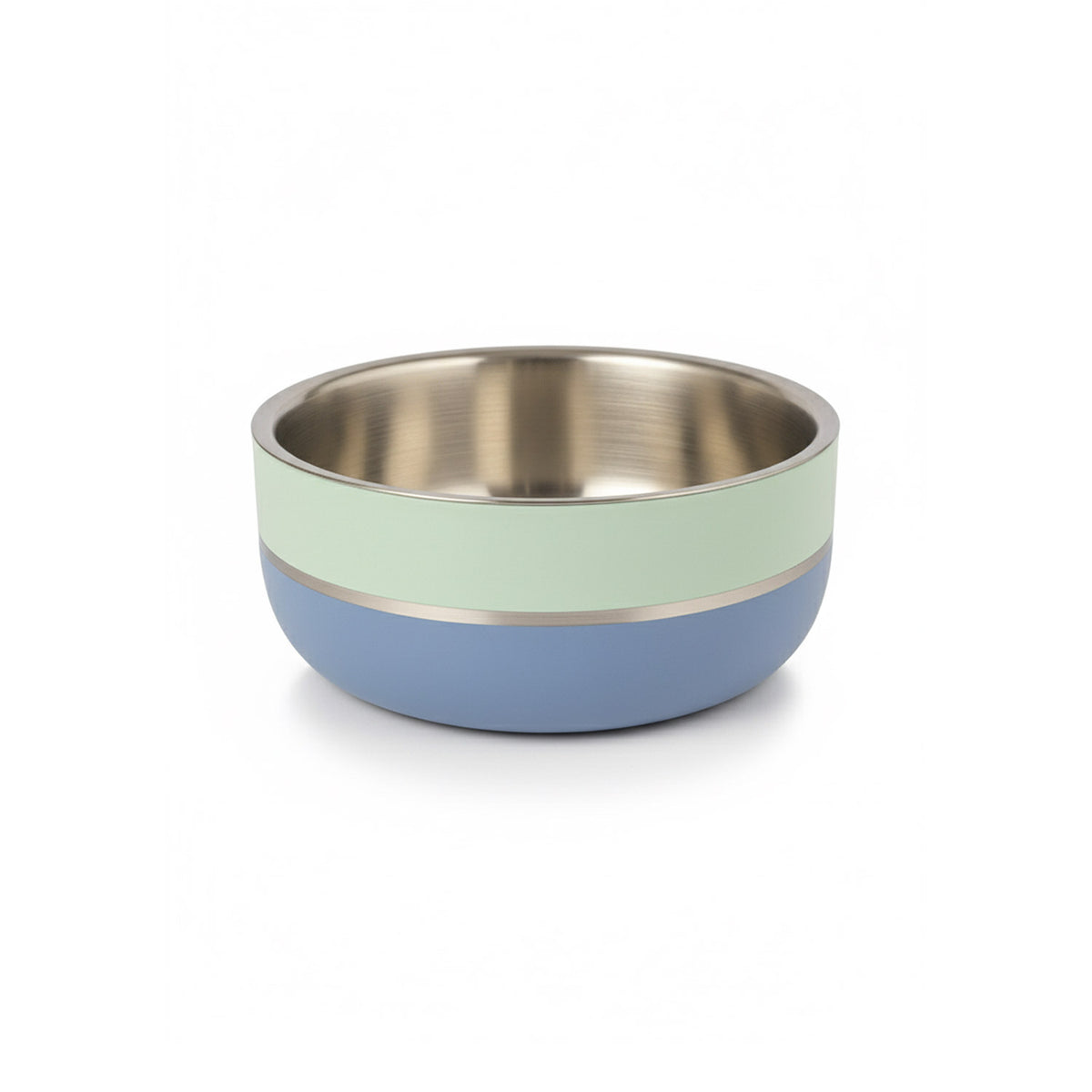 Saluki Stainless Steel Double Wall Dog Bowls – Two Tone — 1200 ML