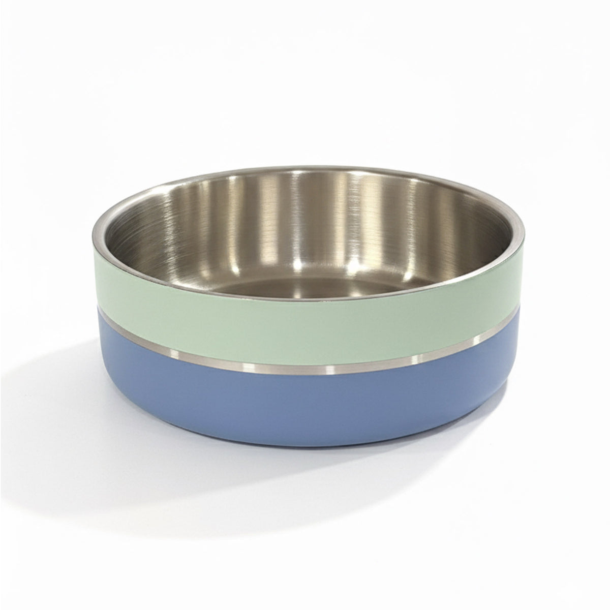 Saluki Stainless Steel Double Wall Dog Bowls – Two Tone — 2340 ML
