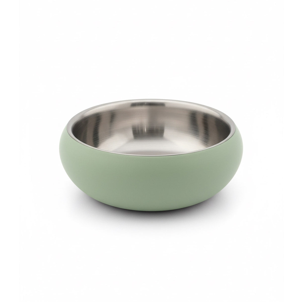Double Wall Bowl Belly with Non-Slip Base — jungle-green / 360 ml