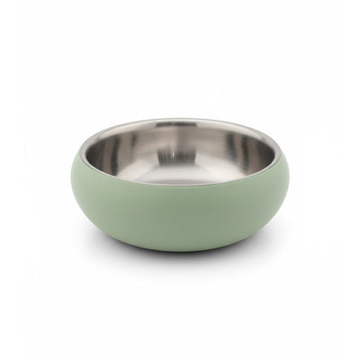 Double Wall Bowl Belly with Non-Slip Base — jungle-green / 360 ml