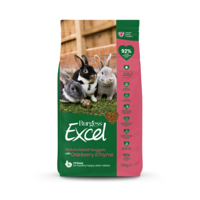 Burgess Excel Nuggets with Cranberry & Thyme for Mature Rabbit - 1.5KG