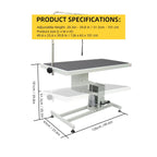Aelous Hydraulic Table With Single Arm,Black Single Side Top-96×65 ×(51.5-101)cm