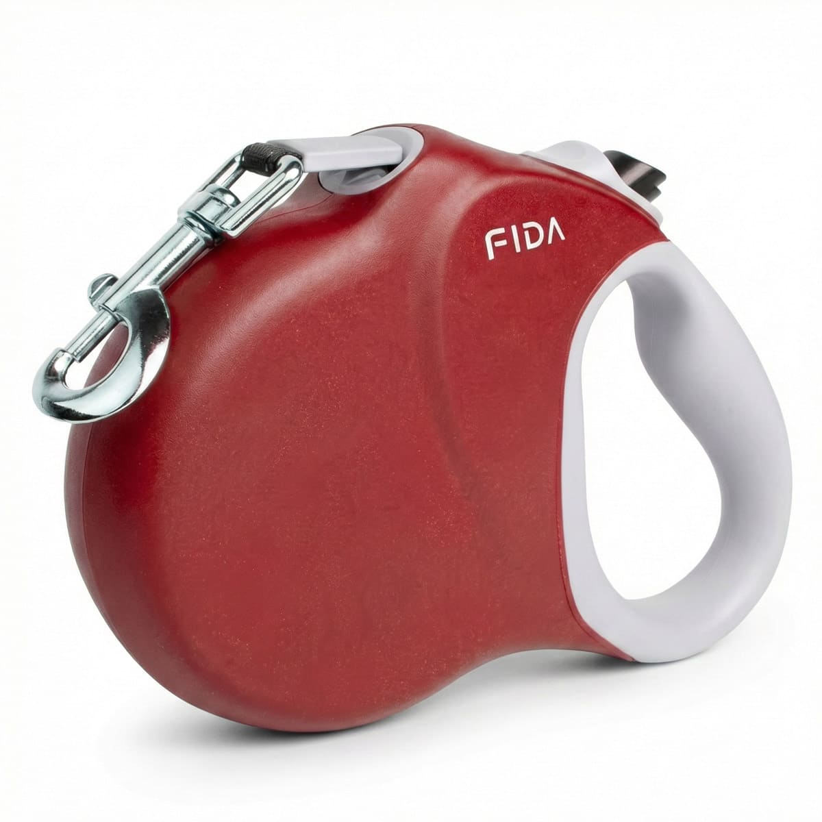 Fida Heavy Duty Retractable Dog leash 26ft (8m) — red