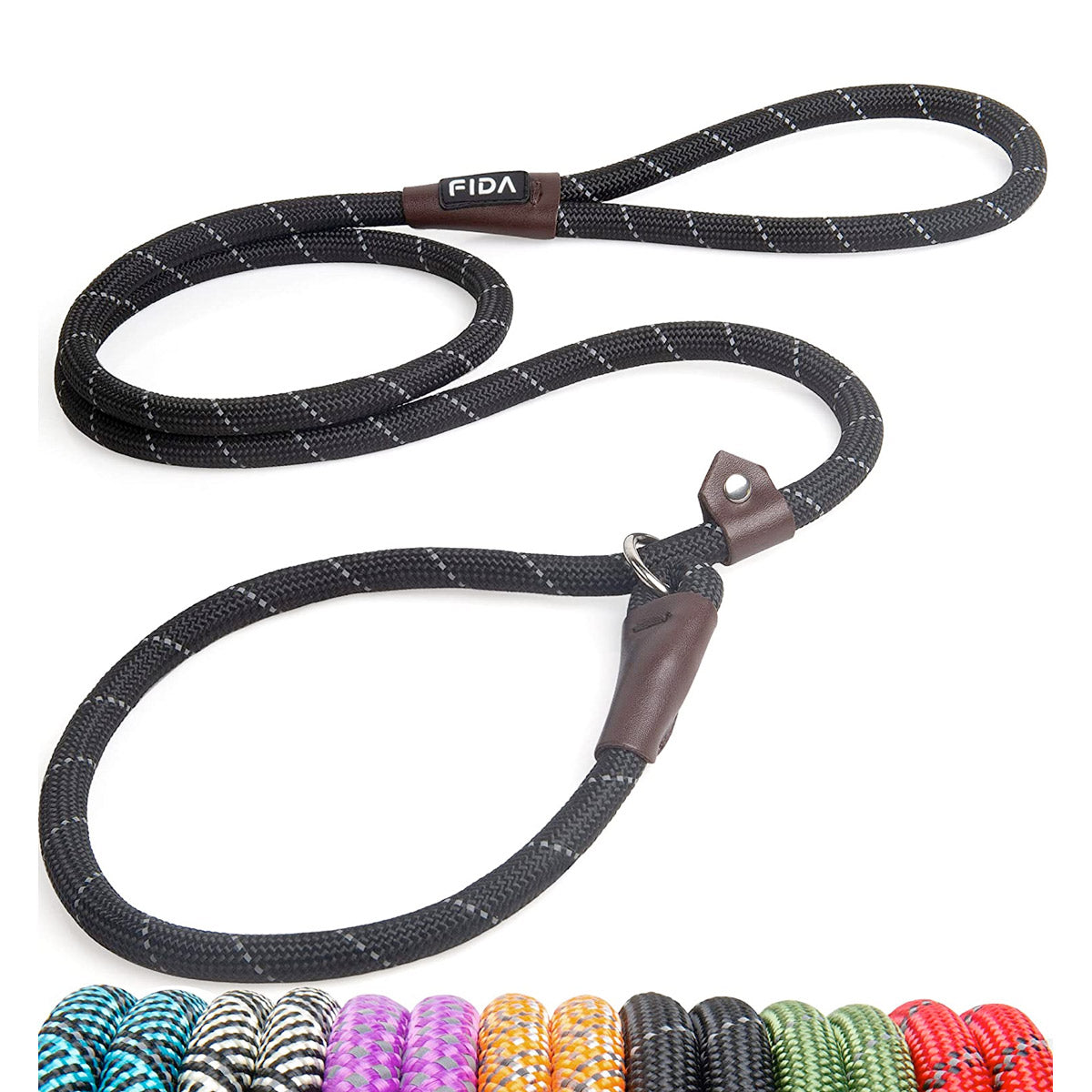Fida Durable Slip Lead Dog Leash / Training Leash(6ft length, 1/2Inch thick Rope)