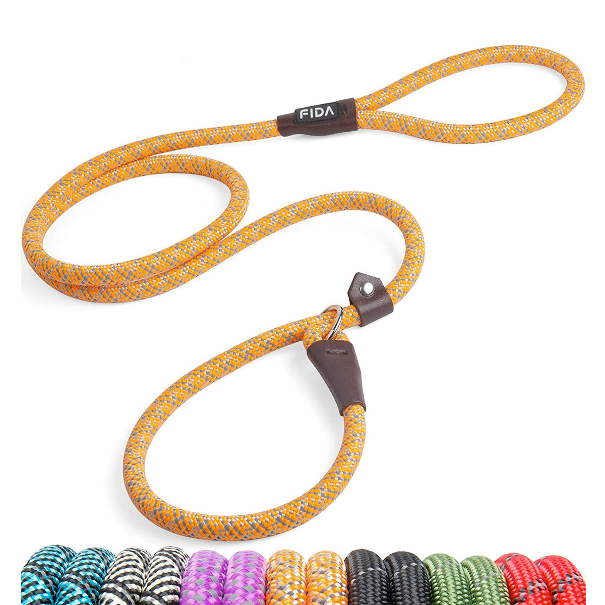 Fida Durable Slip Lead Dog Leash / Training Leash(6ft length, 1/2Inch thick Rope)