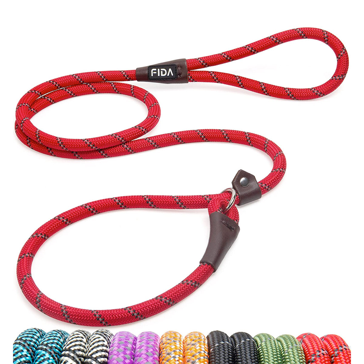 Fida Durable Slip Lead Dog Leash / Training Leash(6ft length, 1/2Inch thick Rope)