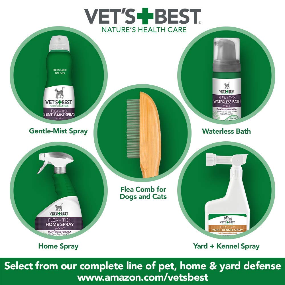 Natural Flea and Tick Home Spray for CATS, 32 oz