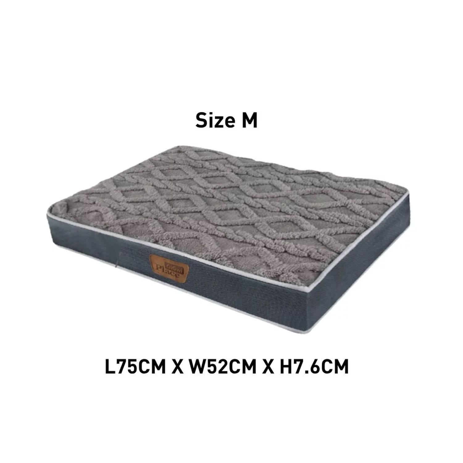 GiGwi Place Gray Soft Flat Mat Pet Bed — medium