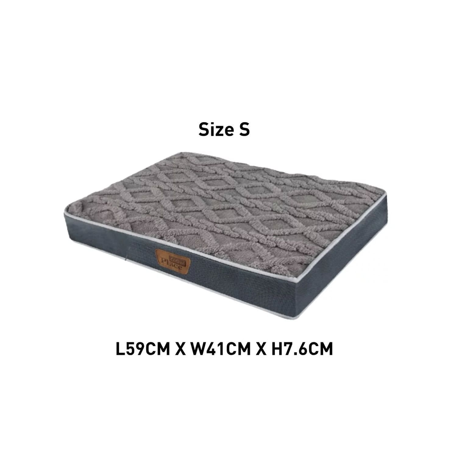 GiGwi Place Gray Soft Flat Mat Pet Bed — small