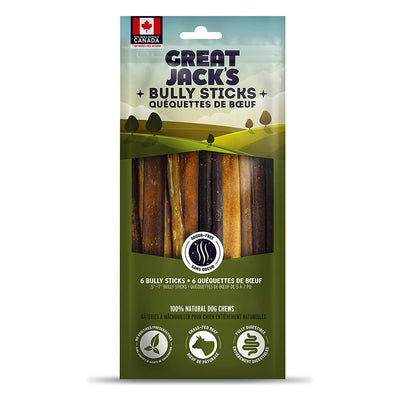 Great Jack's Odour-Free Bully Sticks 6 Pieces
