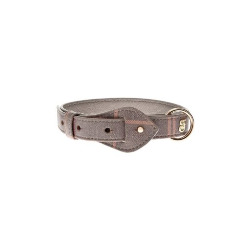 Mokka Cat Collar Medium – Pink/ Gray