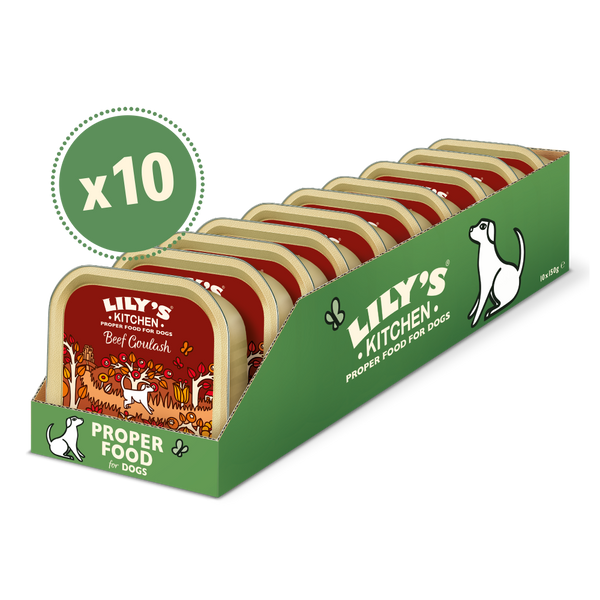 Lily's Kitchen Dog Beef Goulash Dog Wet Food Bundle Pack of 10