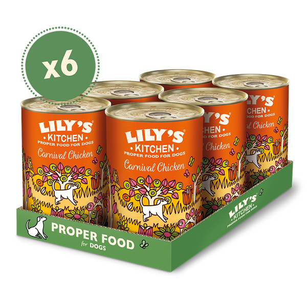 Lily's Kitchen Dog Carnival Chicken Wet Food 400G Pack of 6
