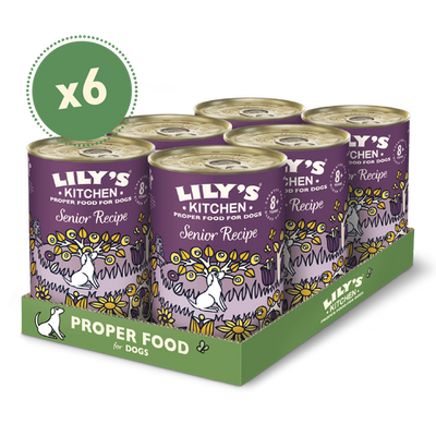 Lily's Kitchen Senior Recipe Dog Wet Food 400G Pack of 6
