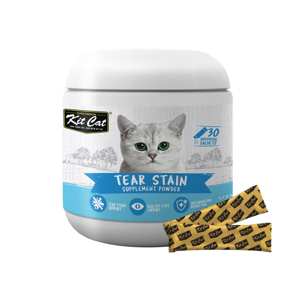Kit Cat Tear Stain Supplement Powder 150g (5g x 30 Sachets) – Emirates ...