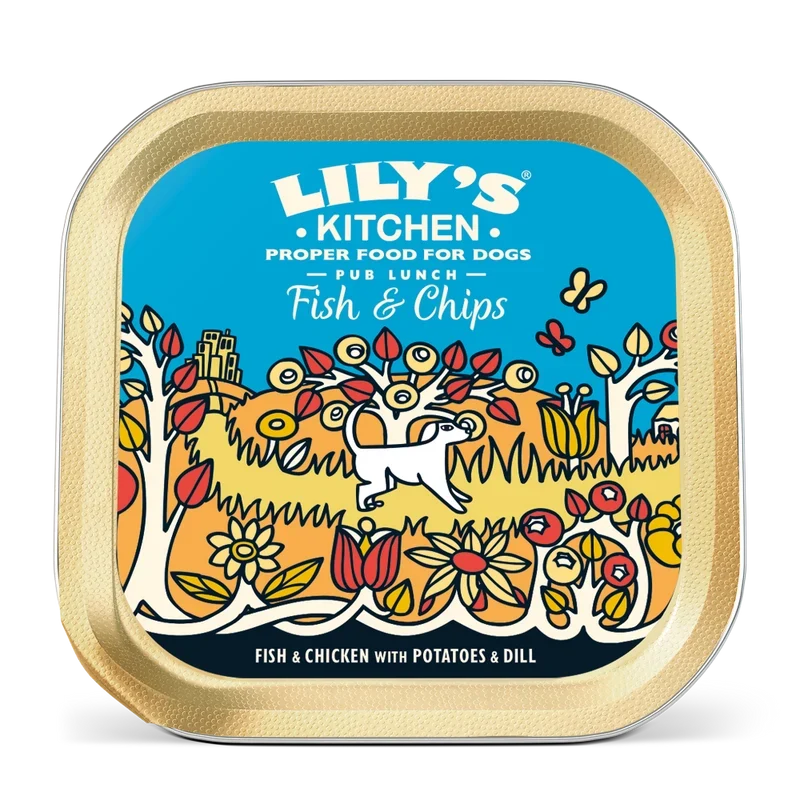Lily's Kitchen Fish & Chips Wet Dog Food - 150G