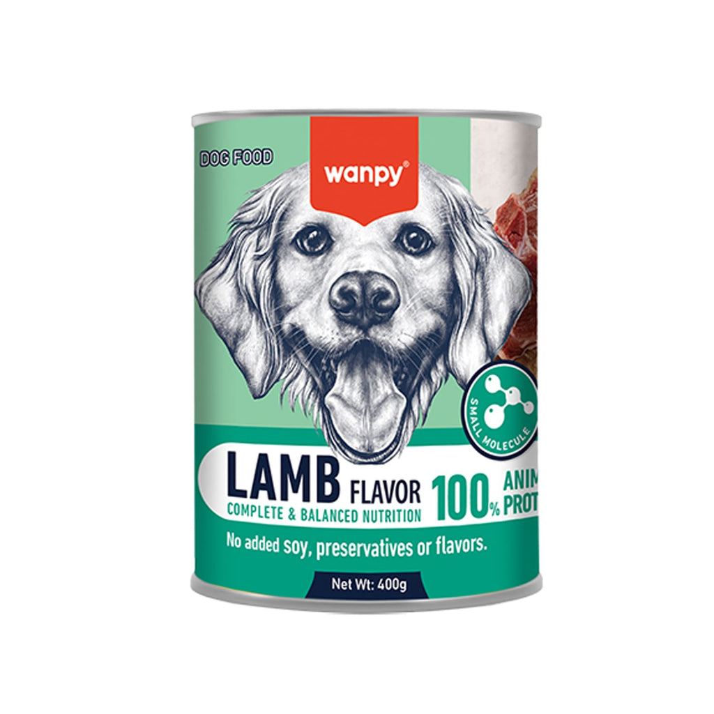 Wanpy Complete Pâté Canned Food for Dogs (Lamb) – 400g