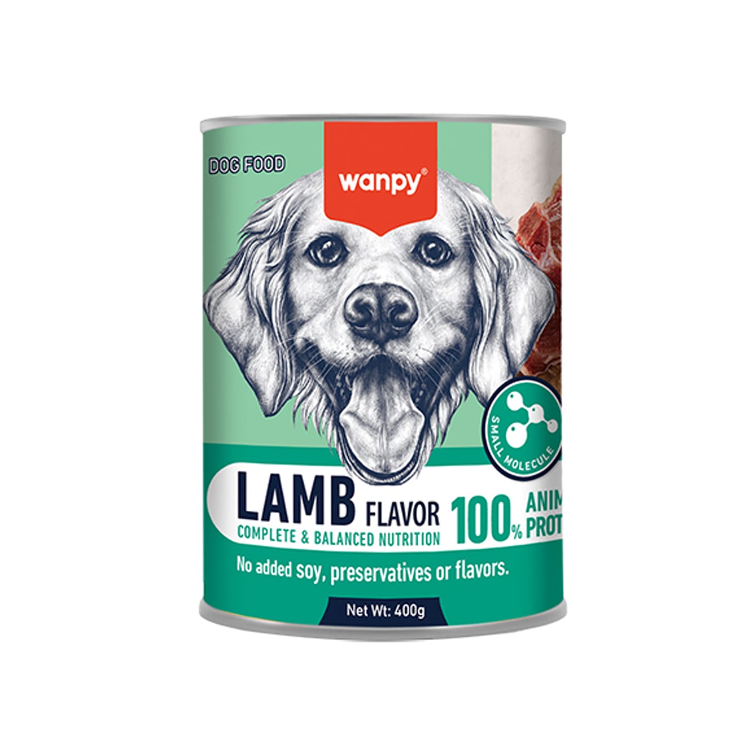 Wanpy Complete Pâté Canned Food for Dogs (Lamb) – 400g