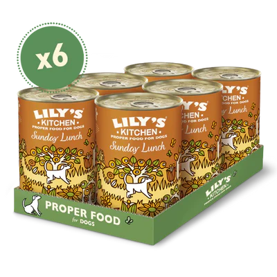 Lily's Kitchen Sunday Lunch Wet Dog Food 400G Pack of 6