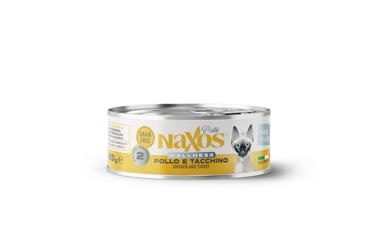 Naxos Grain Free Adult Sterilight Chicken & Turkey Pate 85g (Pack of 12)
