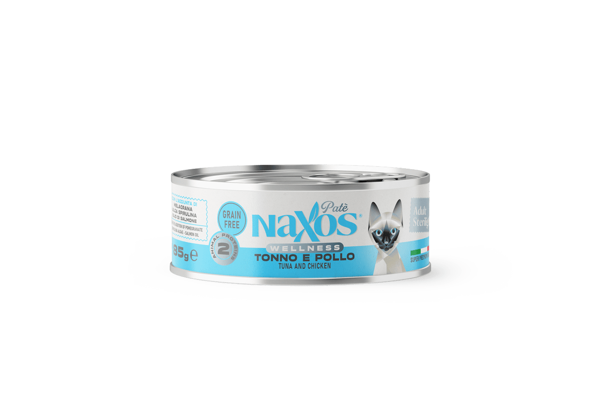 Naxos Grain Free Adult Sterilight Tuna & Chicken Pate 85g (Pack of 12)